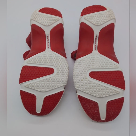 Mark Nason Los Angeles Sz 6.5 Catalina Red / White Women's Sandals - Picture 9 of 10